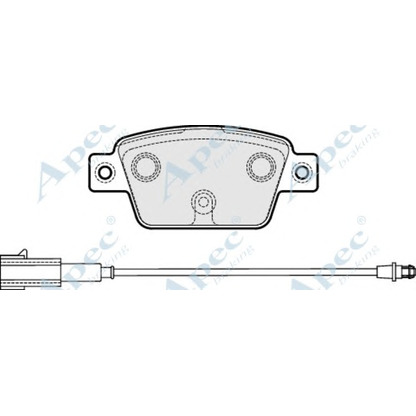 Foto Kit pastiglie freno, Freno a disco APEC braking PAD1990