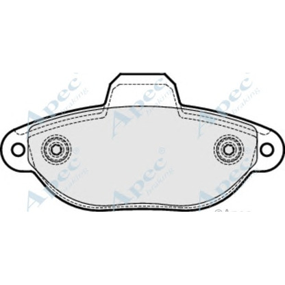 Фото Комплект тормозных колодок, дисковый тормоз APEC braking PAD1925