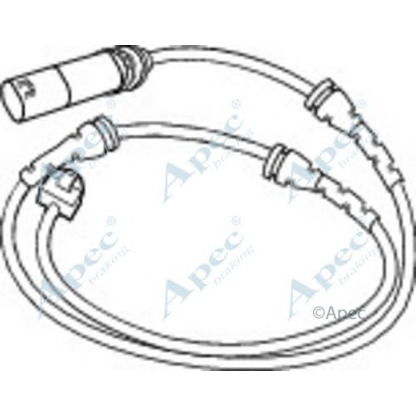 Фото Сигнализатор, износ тормозных колодок APEC braking WIR5278