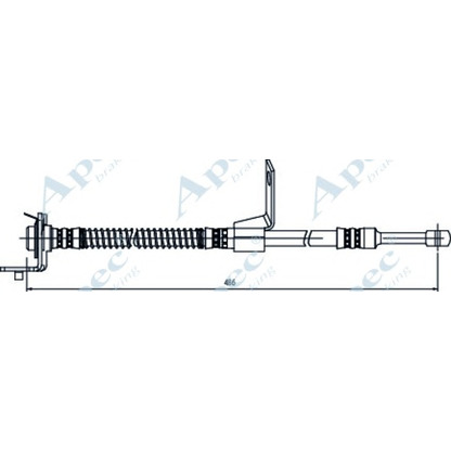 Фото Тормозной шланг APEC braking HOS4139