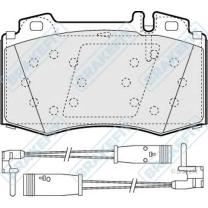 Foto Kit pastiglie freno, Freno a disco APEC braking PD3216