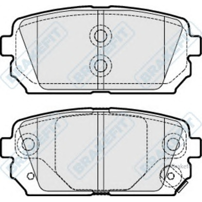 Photo Brake Pad Set, disc brake APEC braking PD3235