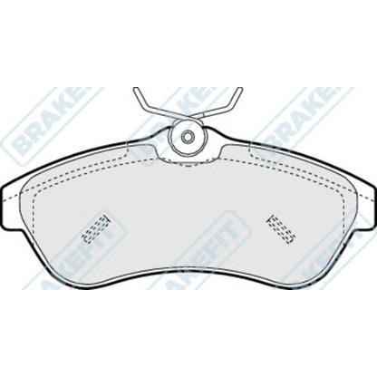 Фото Комплект тормозных колодок, дисковый тормоз APEC braking PD3149