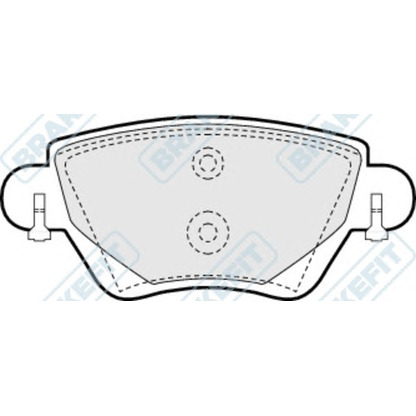 Фото Комплект тормозных колодок, дисковый тормоз APEC braking PD3054