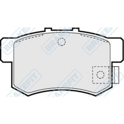 Фото Комплект тормозных колодок, дисковый тормоз APEC braking PD3010