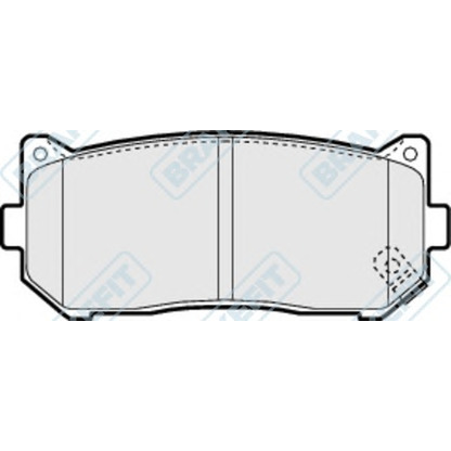 Фото Комплект тормозных колодок, дисковый тормоз APEC braking PD3175