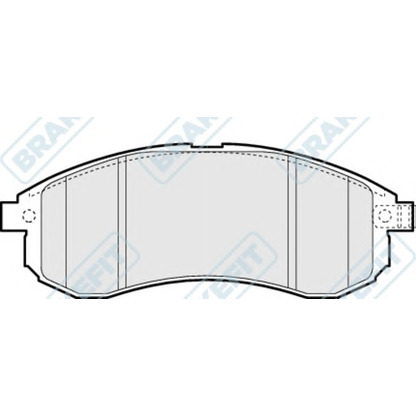 Photo Kit de plaquettes de frein, frein à disque APEC braking PD3196