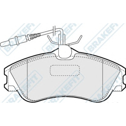 Zdjęcie Zestaw klocków hamulcowych, hamulce tarczowe APEC braking PD3032