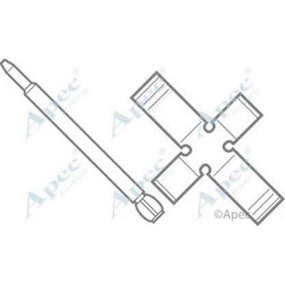 Foto Zubehörsatz, Scheibenbremsbelag APEC braking KIT400