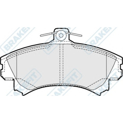 Photo Kit de plaquettes de frein, frein à disque APEC braking PD3298