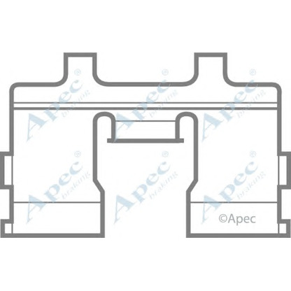 Foto Zubehörsatz, Scheibenbremsbelag APEC braking KIT404