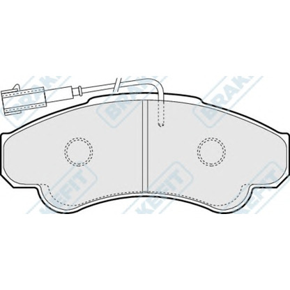 Фото Комплект тормозных колодок, дисковый тормоз APEC braking PD3157