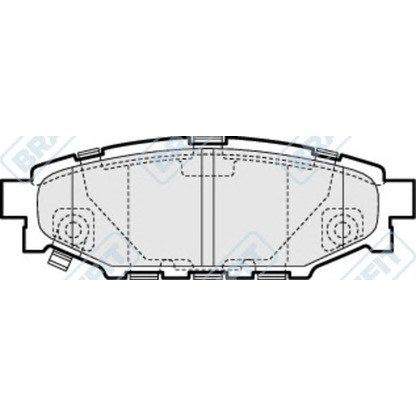 Foto Bremsbelagsatz, Scheibenbremse APEC braking PD3203