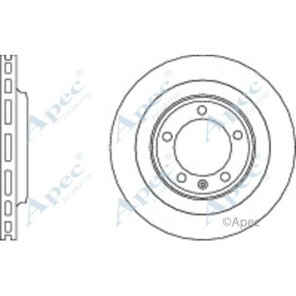 Foto Bremsscheibe APEC braking DSK3102