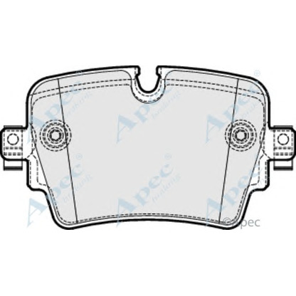 Foto Bremsbelagsatz, Scheibenbremse APEC braking PAD2046