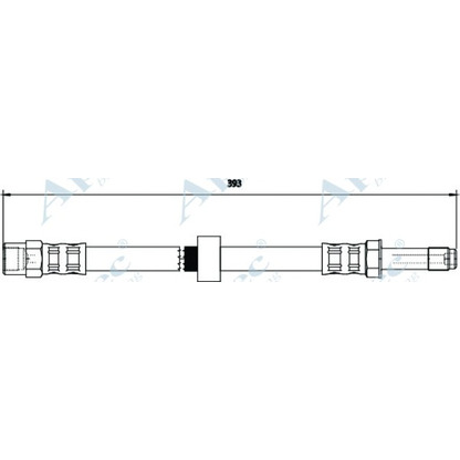 Foto Tubo flexible de frenos APEC braking HOS3878