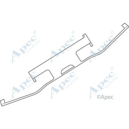 Photo Kit d'accessoires, plaquette de frein à disque APEC braking KIT521