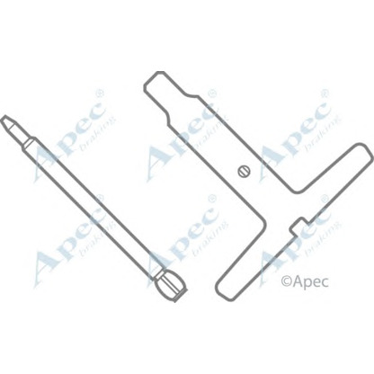 Zdjęcie Zestaw akcesoriów, klocki hamulcowe APEC braking KIT565