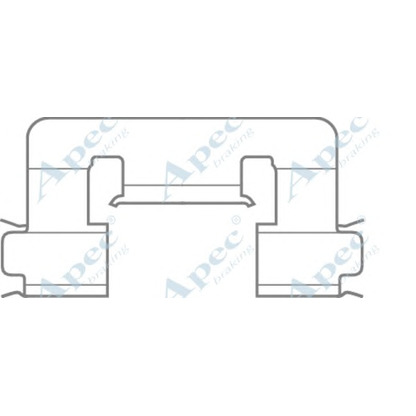 Фото Комплектующие, колодки дискового тормоза APEC braking KIT582