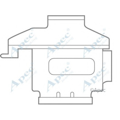 Фото Комплектующие, колодки дискового тормоза APEC braking KIT587