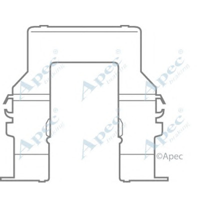 Foto Zubehörsatz, Scheibenbremsbelag APEC braking KIT588