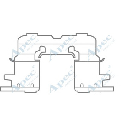 Foto Zubehörsatz, Scheibenbremsbelag APEC braking KIT594