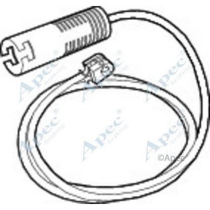 Foto Contacto de aviso, desgaste de los frenos APEC braking WIR5113