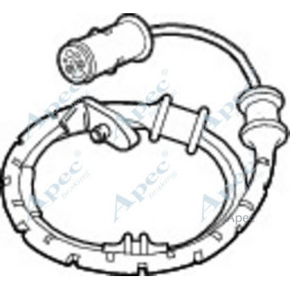 Photo Warning Contact, brake pad wear APEC braking WIR5124