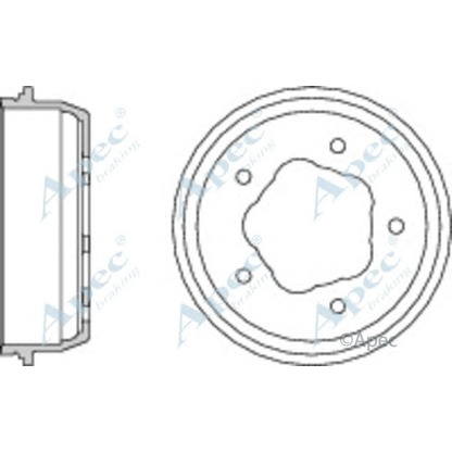 Фото Тормозной барабан APEC braking DRM9520