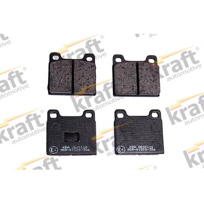 Photo Brake Pad Set, disc brake KRAFT AUTOMOTIVE 6000110