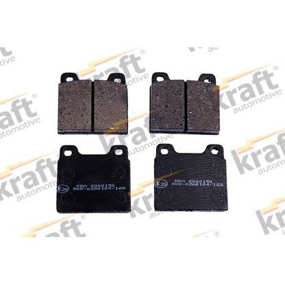 Photo Brake Pad Set, disc brake KRAFT AUTOMOTIVE 6000150