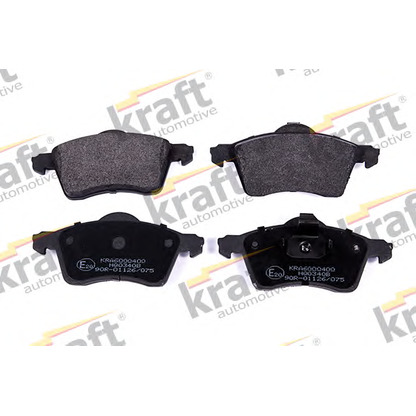 Photo Brake Pad Set, disc brake KRAFT AUTOMOTIVE 6000400