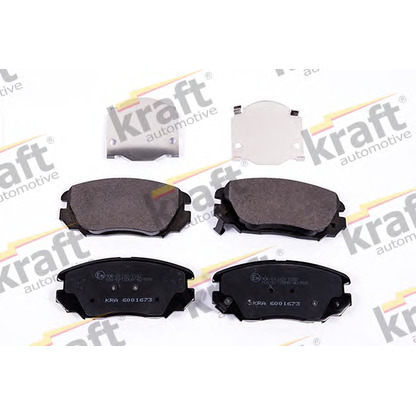 Photo Brake Pad Set, disc brake KRAFT AUTOMOTIVE 6001673
