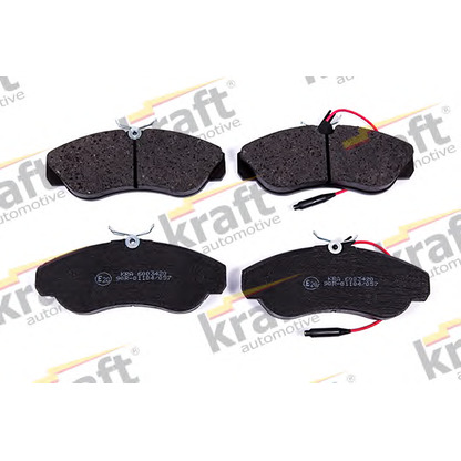 Photo Brake Pad Set, disc brake KRAFT AUTOMOTIVE 6003420