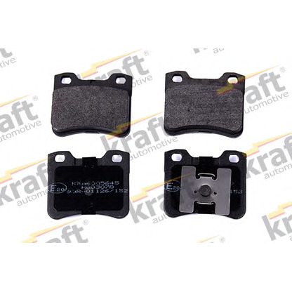 Foto Bremsbelagsatz, Scheibenbremse KRAFT AUTOMOTIVE 6005645