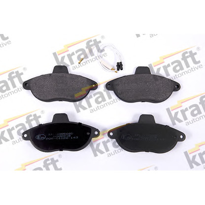 Photo Kit de plaquettes de frein, frein à disque KRAFT AUTOMOTIVE 6005660