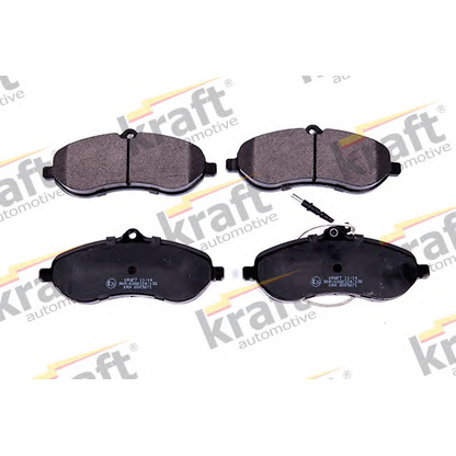 Photo Kit de plaquettes de frein, frein à disque KRAFT AUTOMOTIVE 6005671