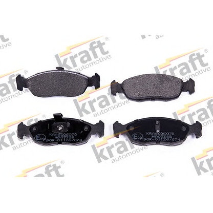 Photo Brake Pad Set, disc brake KRAFT AUTOMOTIVE 6006070