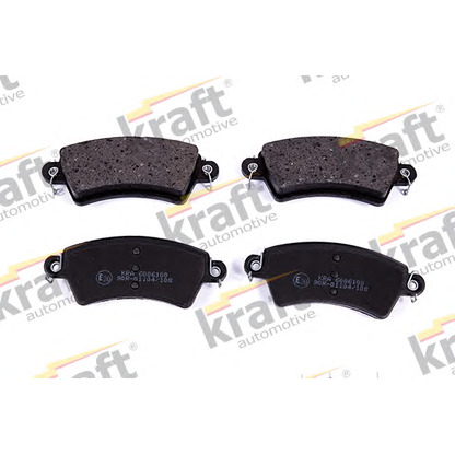 Photo Brake Pad Set, disc brake KRAFT AUTOMOTIVE 6006100