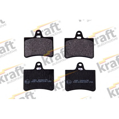 Photo Brake Pad Set, disc brake KRAFT AUTOMOTIVE 6006135