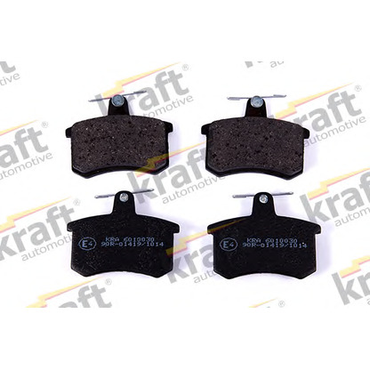 Photo Brake Pad Set, disc brake KRAFT AUTOMOTIVE 6010030