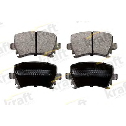 Photo Brake Pad Set, disc brake KRAFT AUTOMOTIVE 6010090