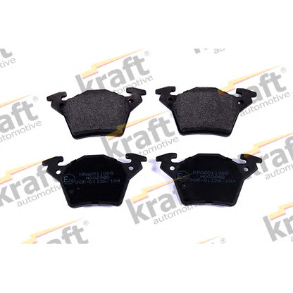 Photo Brake Pad Set, disc brake KRAFT AUTOMOTIVE 6011098