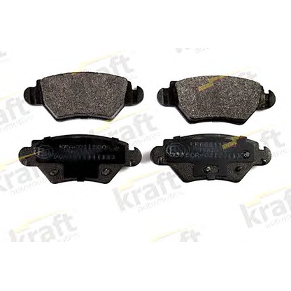 Photo Brake Pad Set, disc brake KRAFT AUTOMOTIVE 6011500