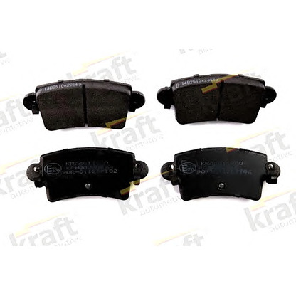 Photo Brake Pad Set, disc brake KRAFT AUTOMOTIVE 6011900