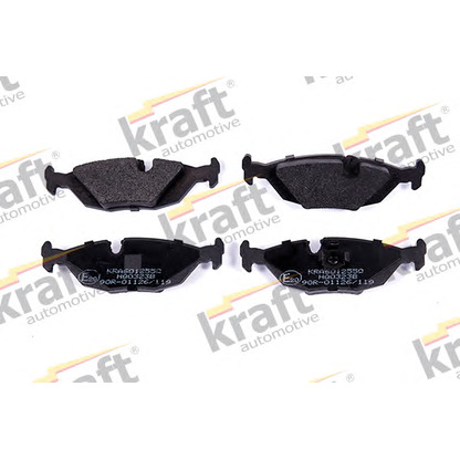 Photo Brake Pad Set, disc brake KRAFT AUTOMOTIVE 6012550