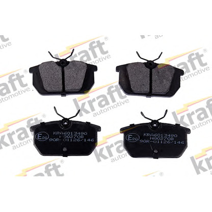 Foto Kit pastiglie freno, Freno a disco KRAFT AUTOMOTIVE 6013490