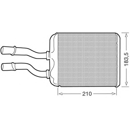 Photo Heat Exchanger, interior heating CTR 1228003