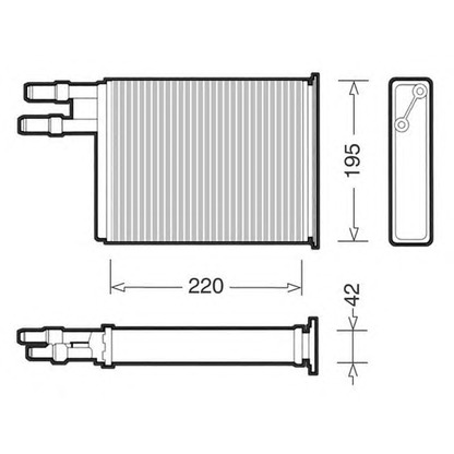 Photo Heat Exchanger, interior heating CTR 1228017