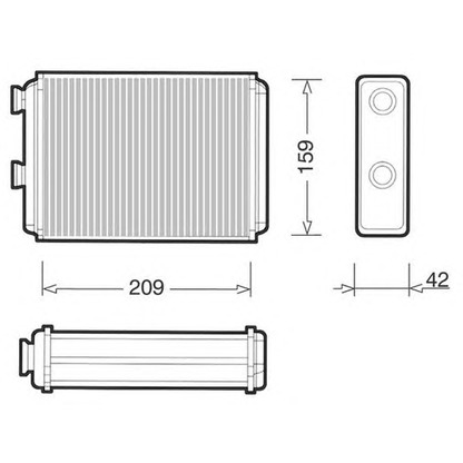 Photo Heat Exchanger, interior heating CTR 1228027